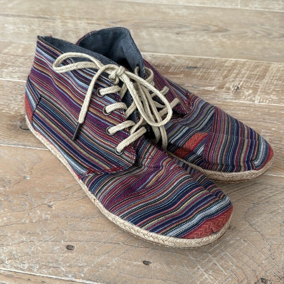 Women’s Tom’s canvas ankle bootie multicolored 9 - Picture 1 of 7